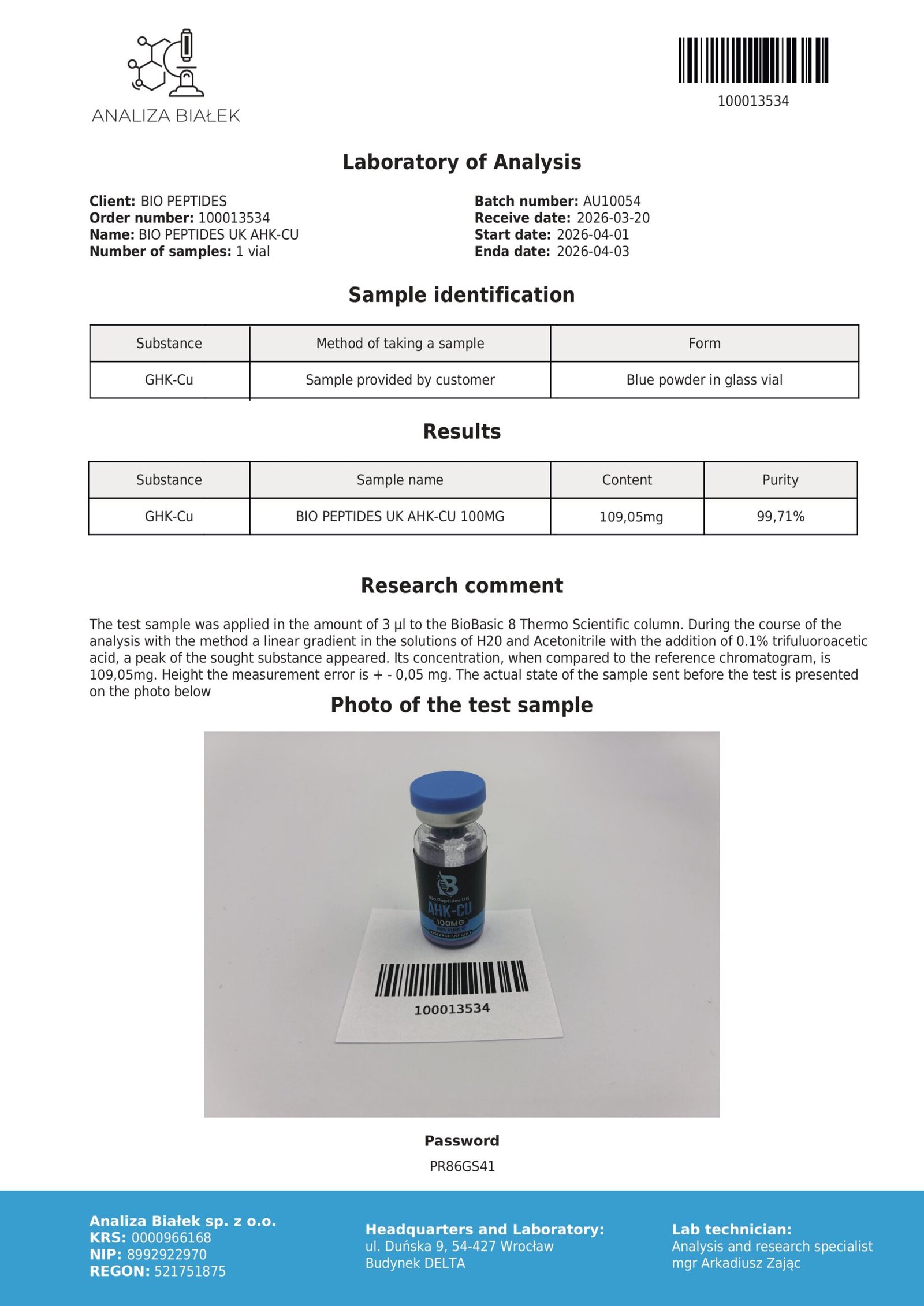 AHK-CU 100mg 