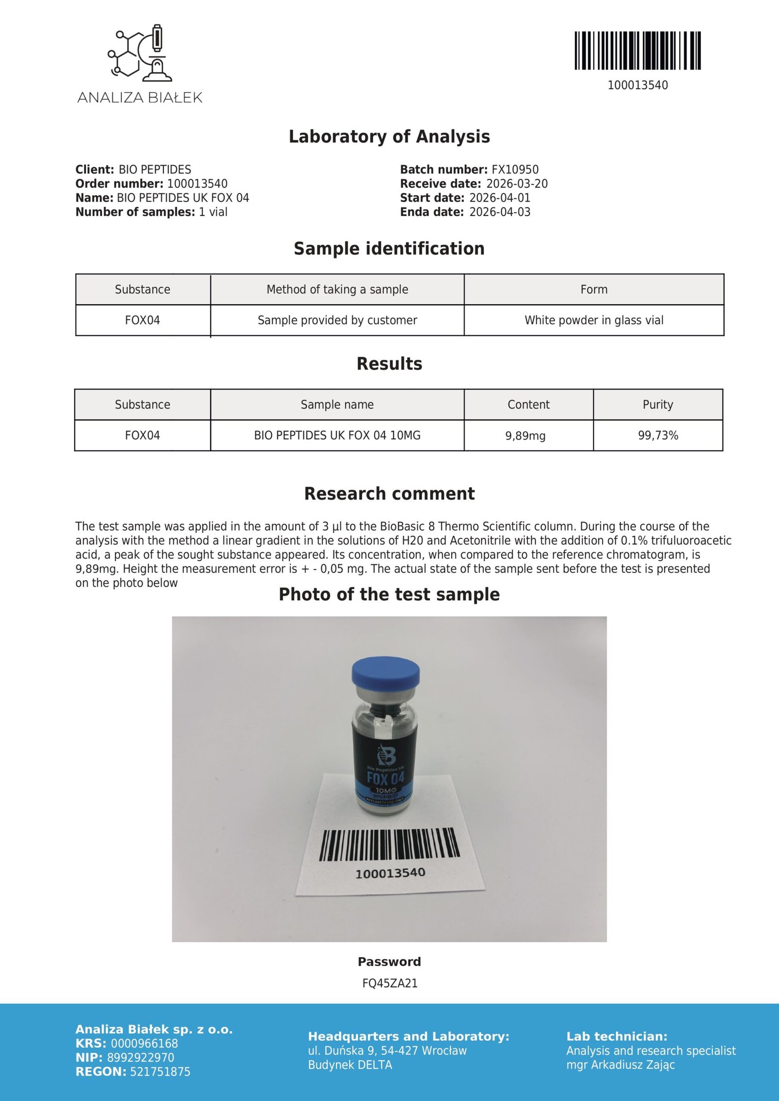 FOX 04 10mg 