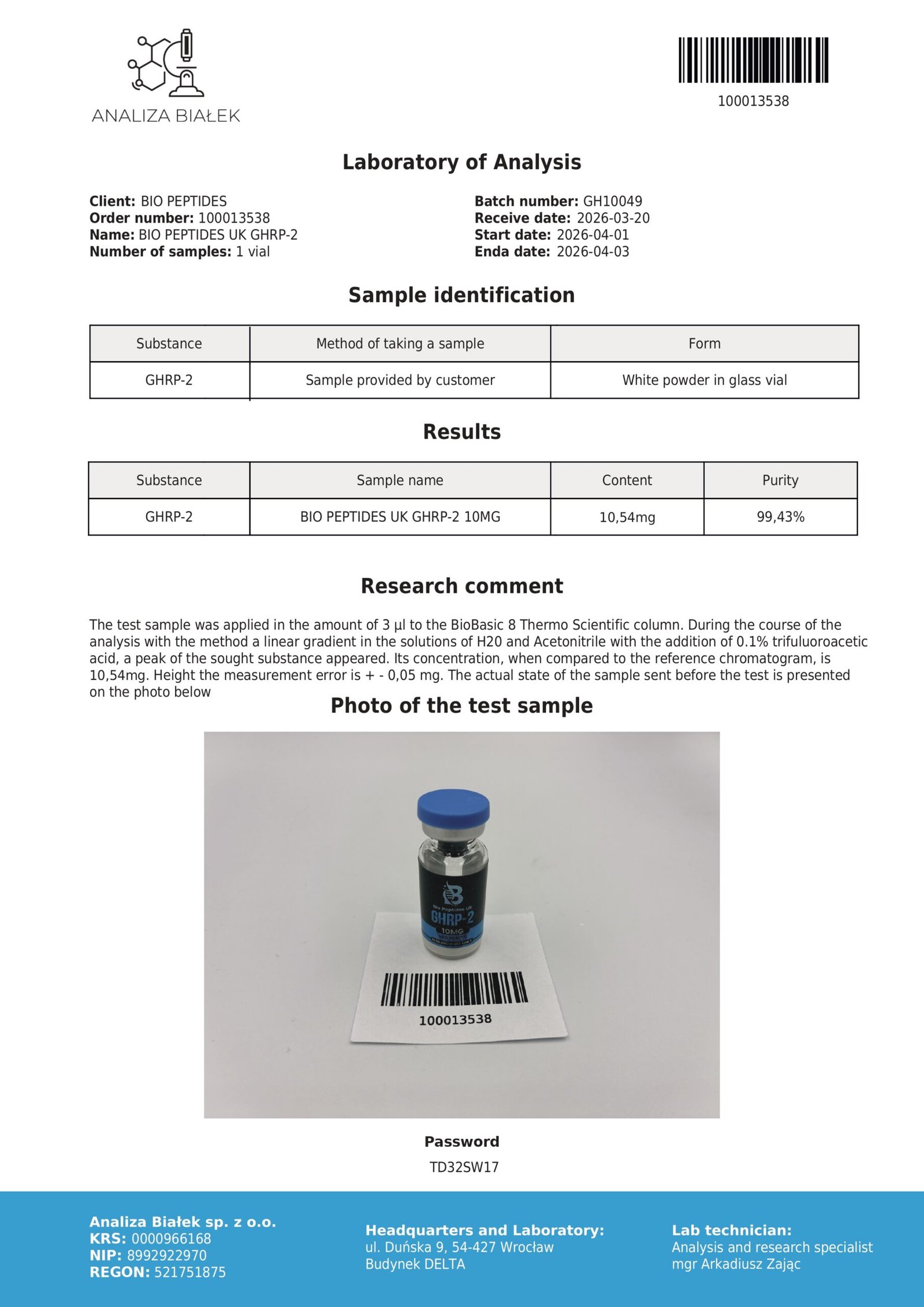 GHRP-2 10mg 